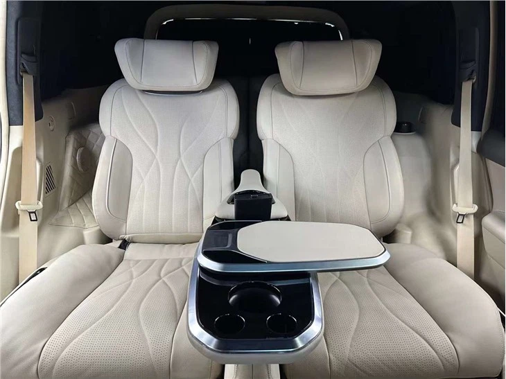 Cotieră centrală spate de lux modificată Toyota Prado cu set de scaun VIP pentru masă mică