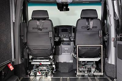 Scaunele Sprinter Van pot fi îndepărtate