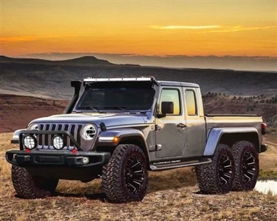 Jeep Gladiator 2020 poate fi actualizat la versiunea modificată 6x6.